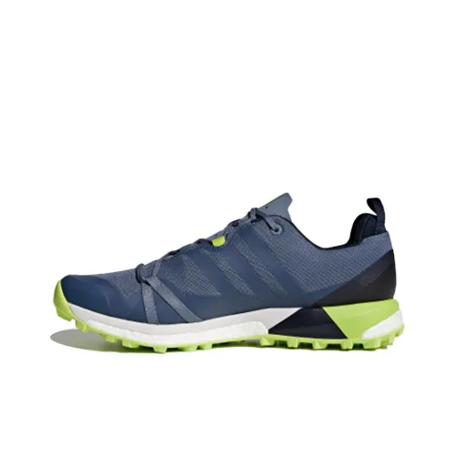 Adidas Terrex para Low-Top Running Shoes Men's Gray Cyan