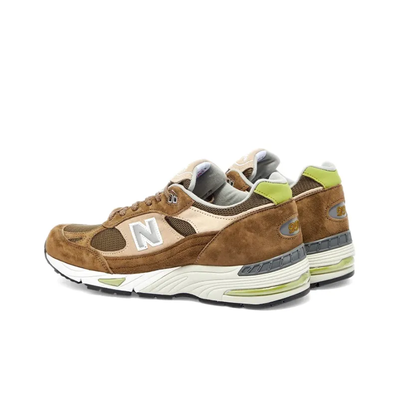 New Balance 991 MiUK Brown Tan Green-2
