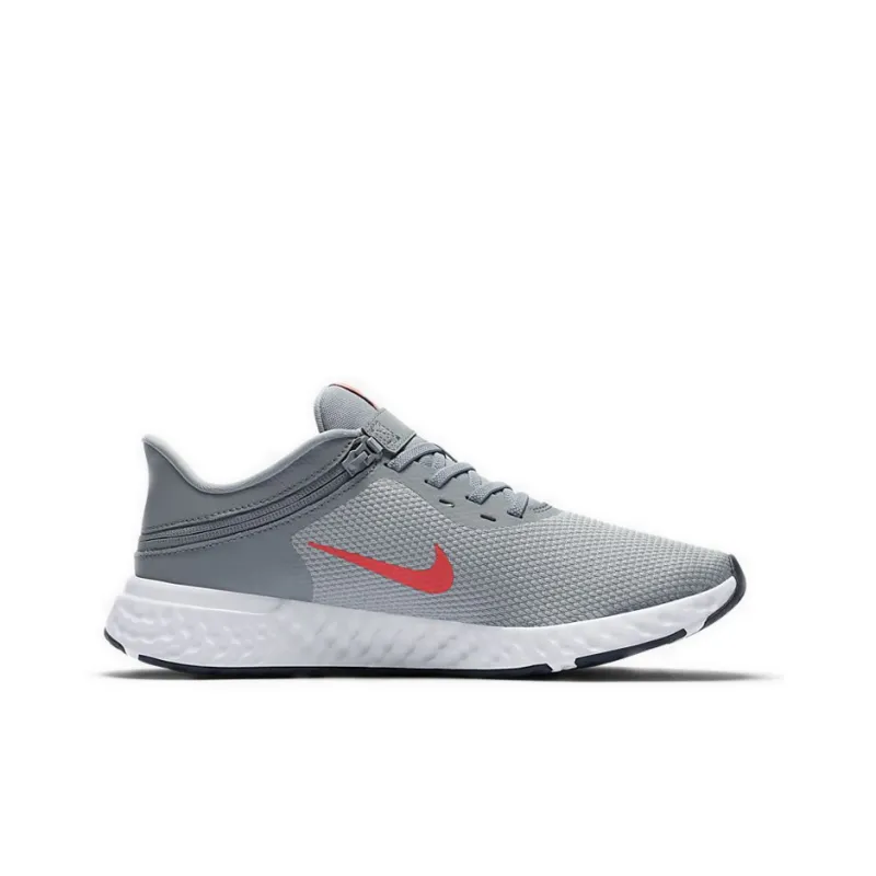 Nike Revolution 5 FlyEase 'Grey Red'-1