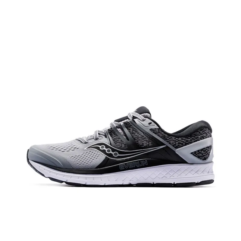 Saucony Omni ISO Breathable, Lightweight, Slip Resistant Support Low Top Casual Running Shoes Men's Gray Black-0