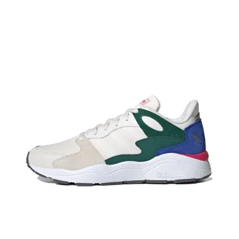 Adidas Neo Slip-Resistant Low-Top Marathon Running Shoes Men's White Gray Multicolor