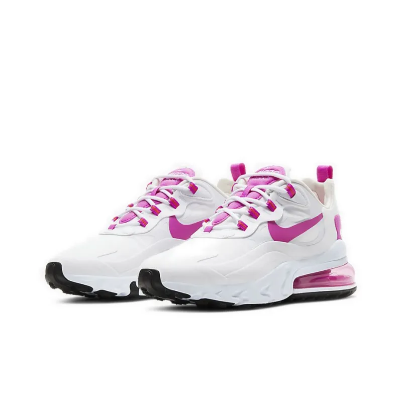 Nike Air Max 270 React White Fire Pink Women's-2