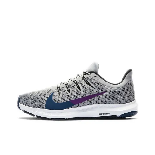 Nike Quest 2 Running Shoes Women's Low-Top Gray Blue Purple