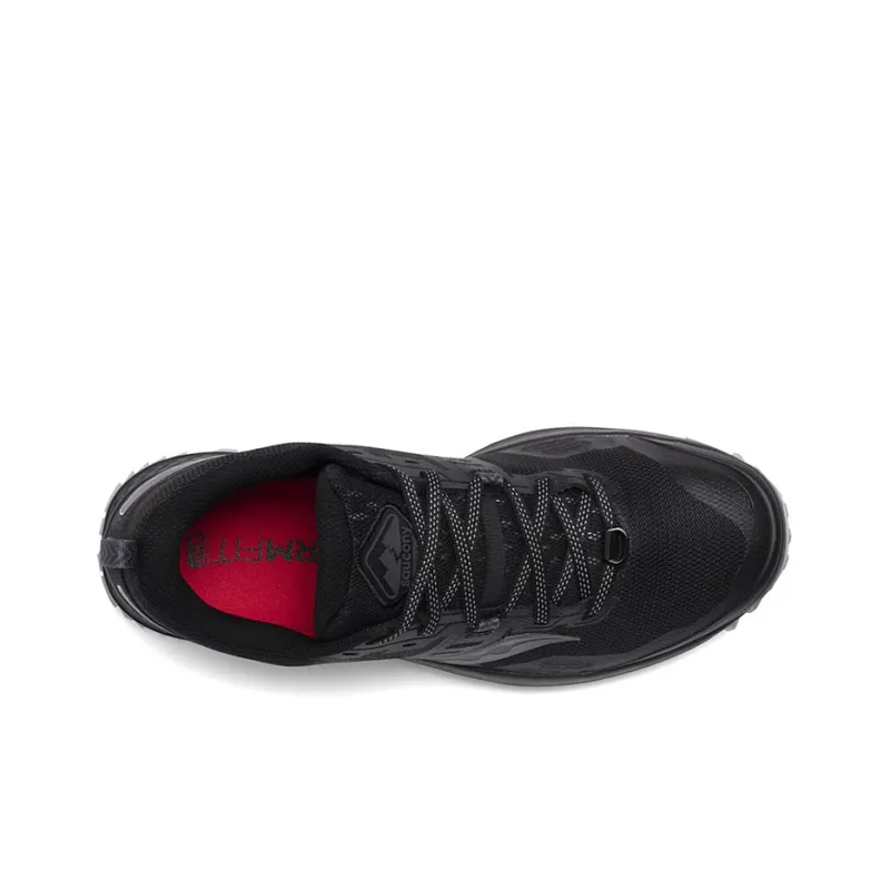 Saucony Peregrine Falcon 10 Low-Top Running Shoes Men's Black Wide Women's-3