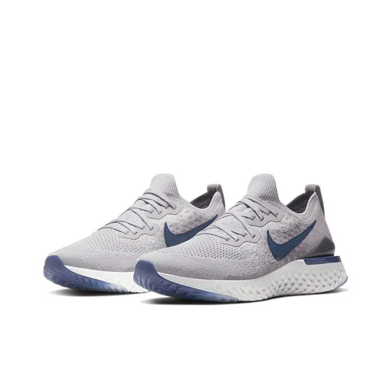 Nike Epic React Flyknit 2 Vast Grey Coastal Blue-2