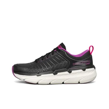 Skechers Max Cushioning Premier Sports Shoes Black/White/Purple Women's