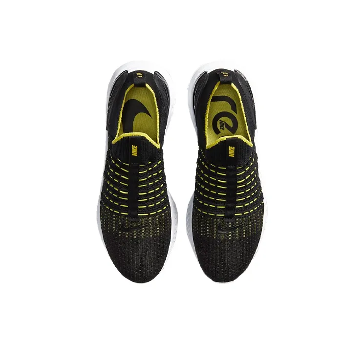 Nike React Phantom Run Flyknit 2 Black Sonic Yellow-3