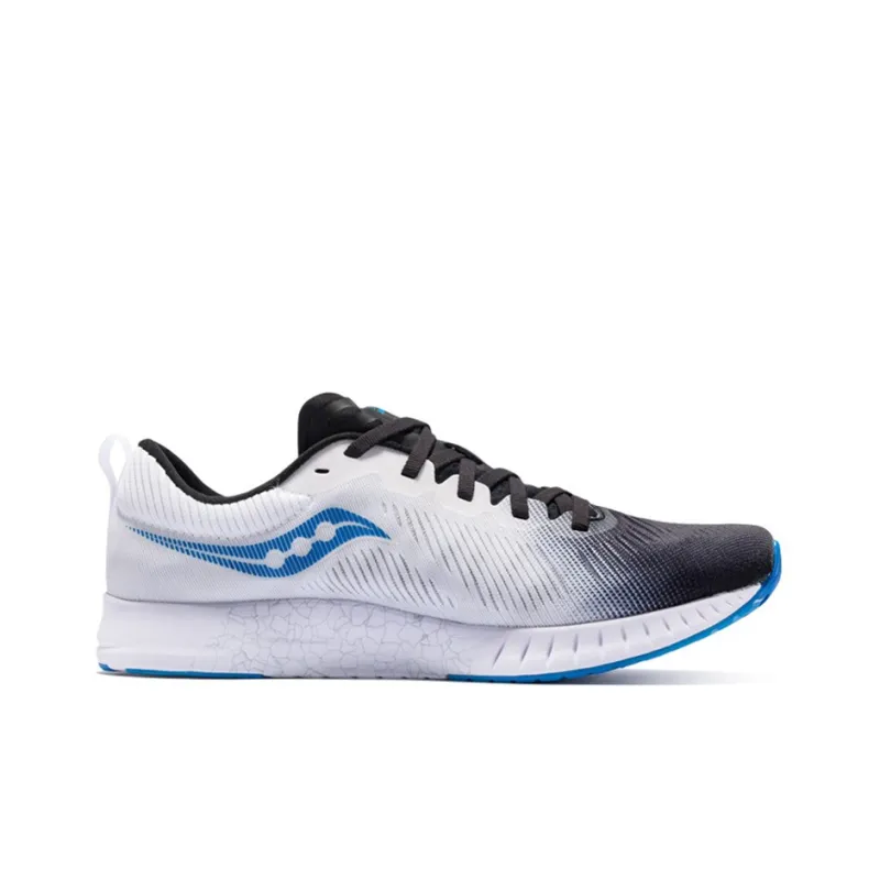 Saucony Fastwitch Flying 9 Slip-Resistant Support Lightweight Low-Top Running Shoes Men's Black White-1