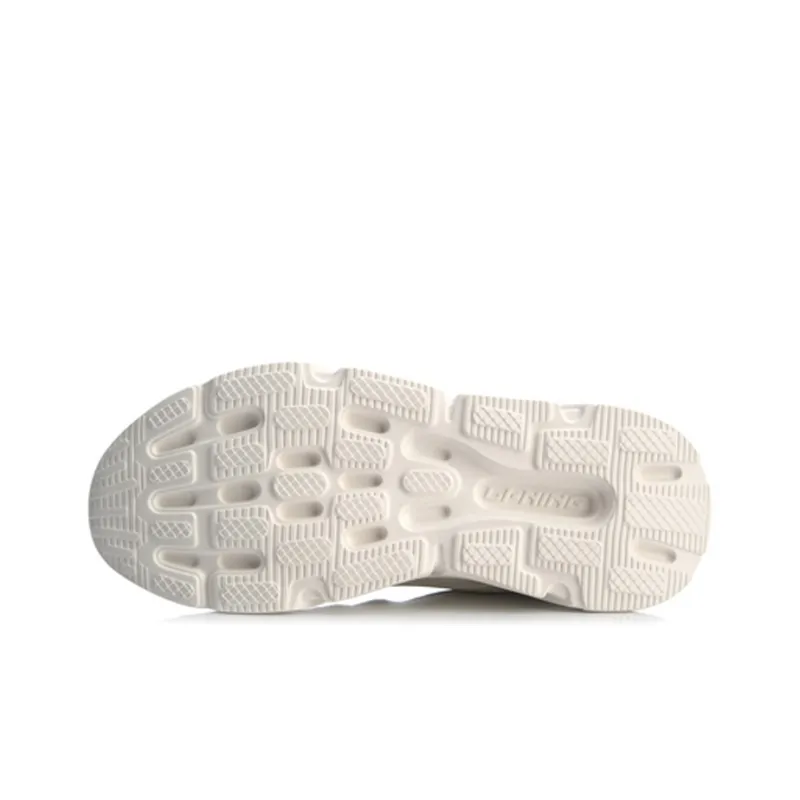 LiNing Shock Absorbers With Slip Resistant And Abrasion Resistant Properties Low Top Running Shoes Men's White Gray-4
