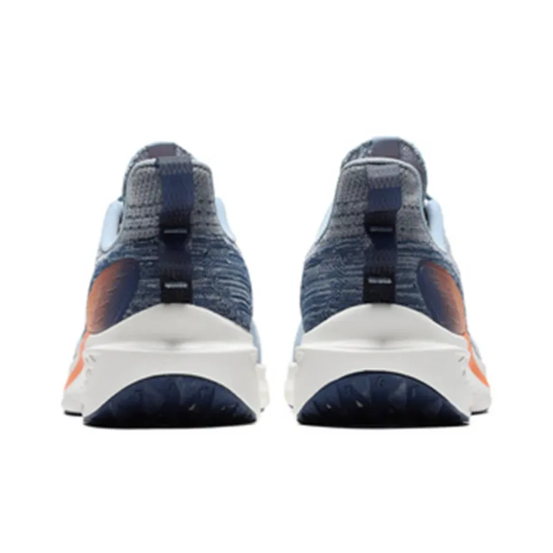 361° FlyFish 1 Cushioning Anti Slip And Wear Resistant Low Top Casual Running Shoes Men's Blue Gray Orange-3