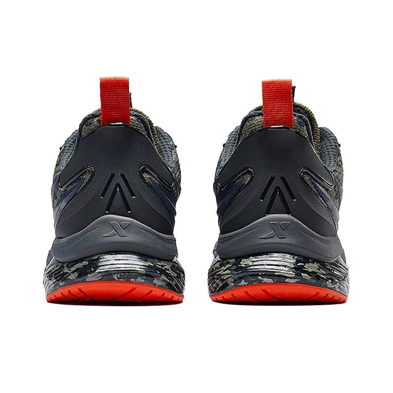 XTEP Windfire 22 Shock Absorbers With Slip Resistant Features Low Top Running Shoes Men's Army Green-4