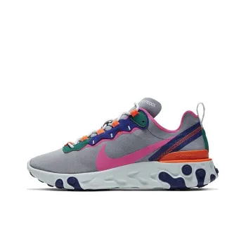 Nike React Element 55 Wolf Grey Multi Color Women's