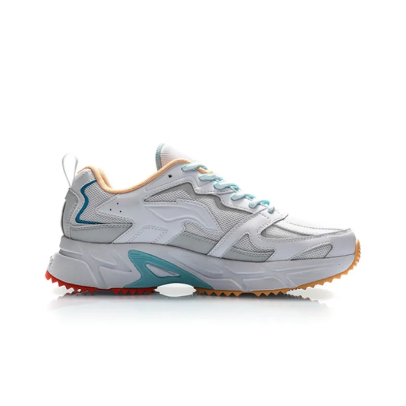 LiNing Durable Breathable Low Top Running Shoes Women's Antarctic Gray-1
