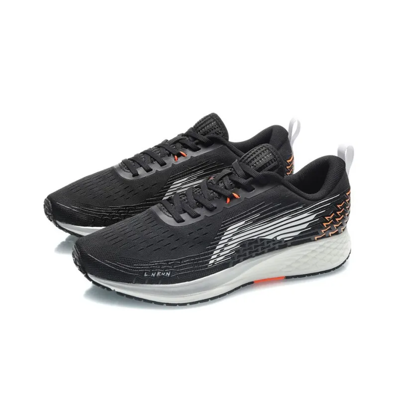 LiNing Red Hare 4 Cushioning Breathable Supportive Rebound Low Top Running Shoes Men's Obsidian-2