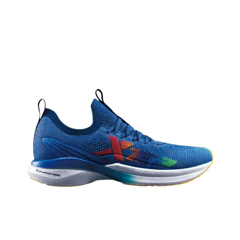 XTEP Swift 160X Shock Absorbers With Slip Resistant Features Low Top Running Shoes Men's Blue Red-1