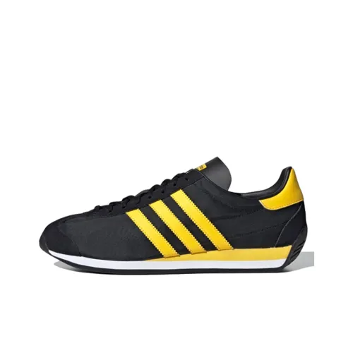 Adidas Originals COUNTRY Running Shoes Unisex Low-Top Black/Yellow