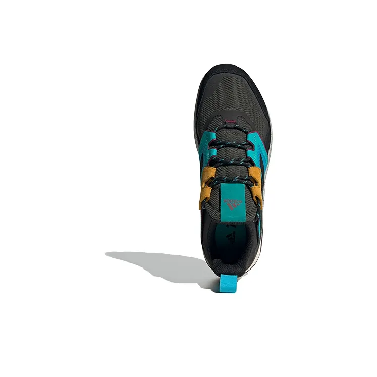 Adidas Terrex Trailmaker Slip Resistant Mid Top Casual Running Shoes Men's Black Blue Yellow-4