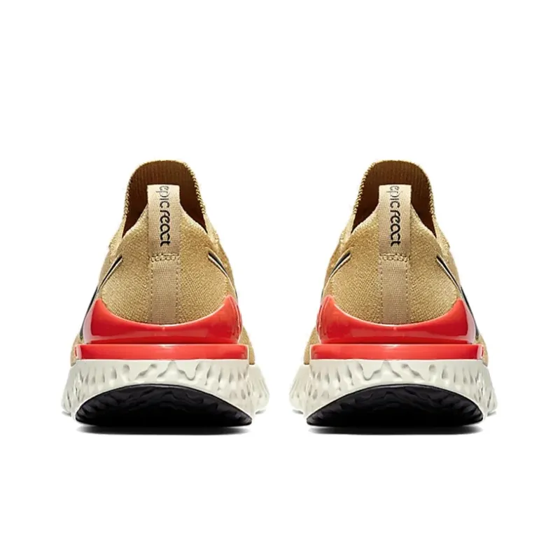 Nike Epic React Flyknit 2 Club Gold Black Red Orbit-3