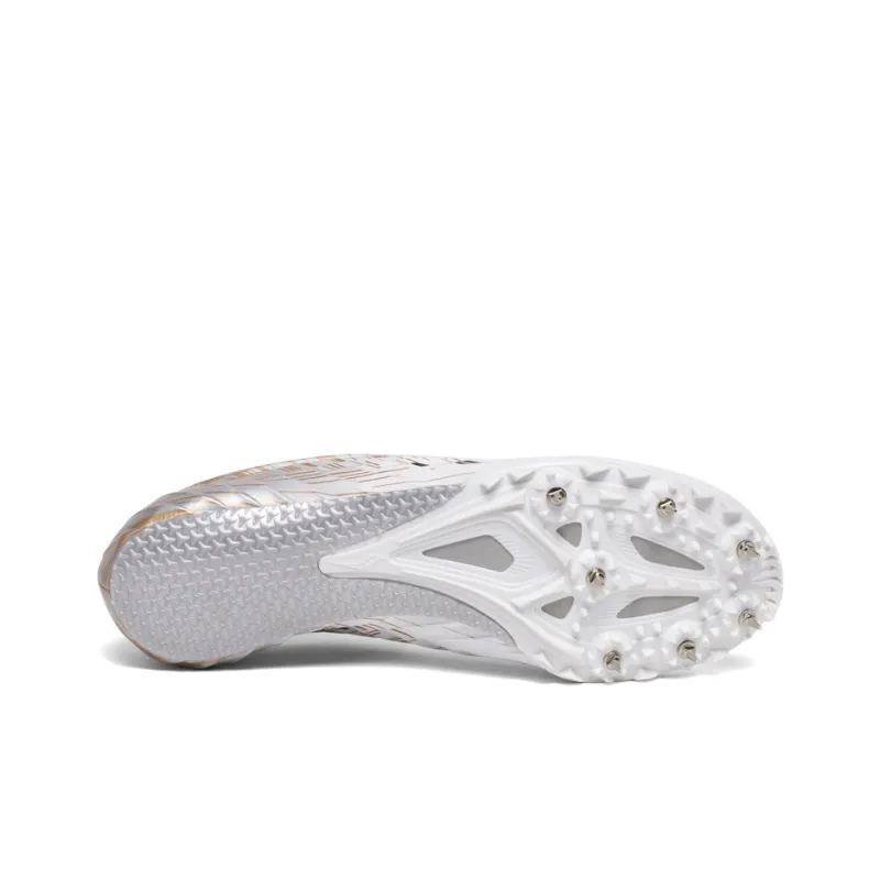 Saucony Spitfire 5 Slip-Resistant Cushioning Lightweight Low-Top Running Shoes Women's White Gold-4