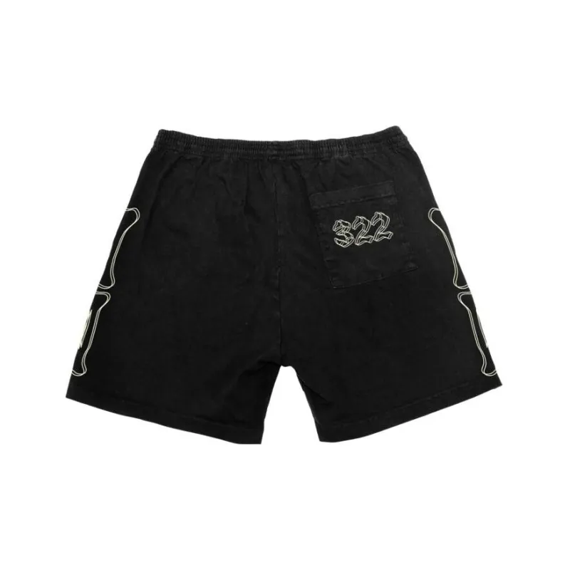 Revenge Casual Shorts Unisex Black-1