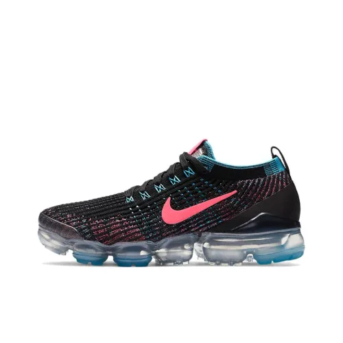 Nike Air VaporMax Flyknit 3 Black Baltic Blue Hyper Pink Women's