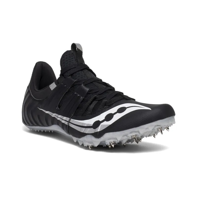 Saucony Showdown 5  Decisive Battle Support Low Top Running Shoes Men's Black White-2