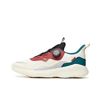 Anta Running Collection Cushioning, Slip Resistant, And Abrasion Resistant Low Top Running Shoes Men's Velour Red