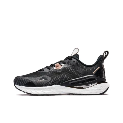XTEP Power Nest Technology Breathable Low-Top Running Shoes Women's Black Gold