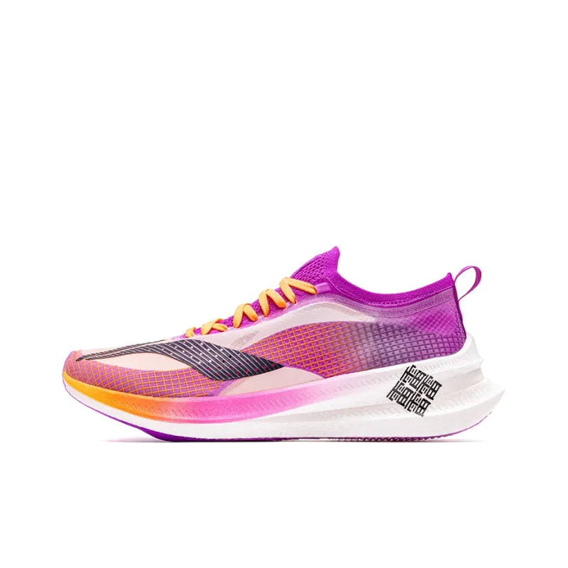 LiNing Feidian 2 Elite Low Top Running Shoes Women's Purple Orange-0