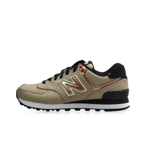 New Balance NB 574 Running Shoes Women's Low-Top Black/Gold