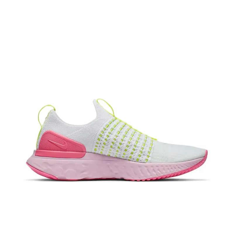Nike React Phantom Run Flyknit 2 White Volt Pink Glow Women's-1