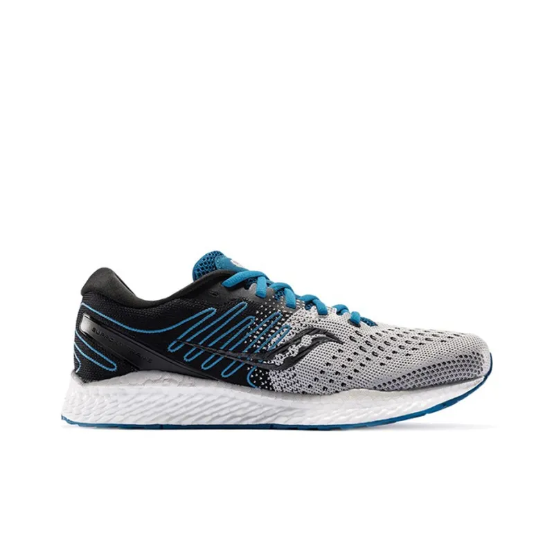 Saucony Freedom 3 Low-Top Running Shoes Men's Gray Blue Purple-1