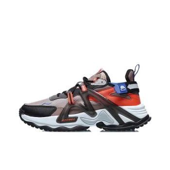 LiNing Exceed Cushioning Low Top Running Shoes Men's Umber Black