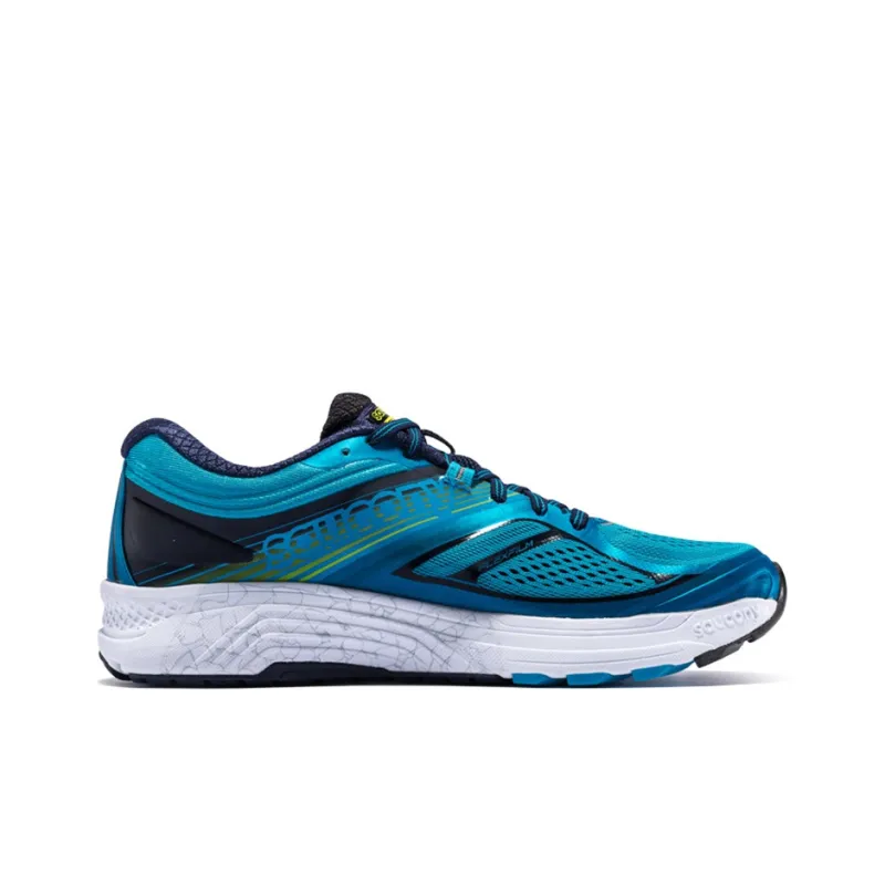 Saucony Guide 10 Running Shoes Men Low Top Light Blue, Dark Blue-1