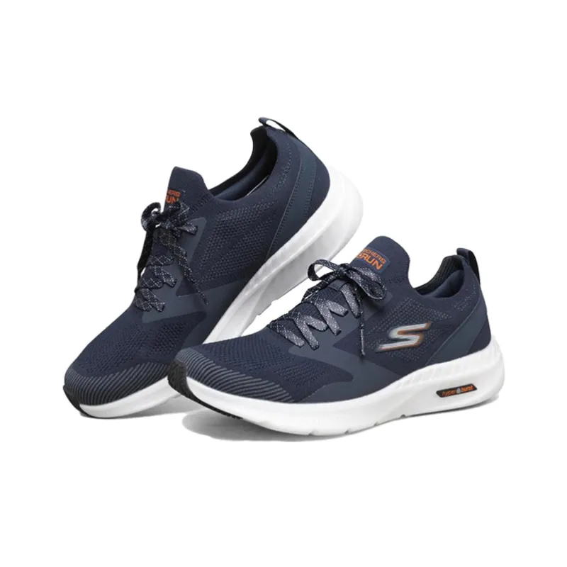 Skechers Go Run Hyper Burst Breathable Lightweight Coverage Low-Top Running Shoes Men's Marine Blue-2