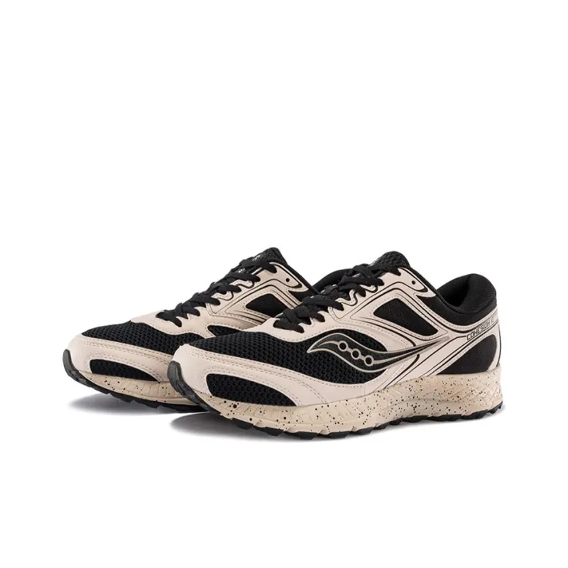 Saucony Cohesion 12 Anti-Slip And Wear-Resistant Lightweight Low-Top Running Shoes Men's Khaki Black-2