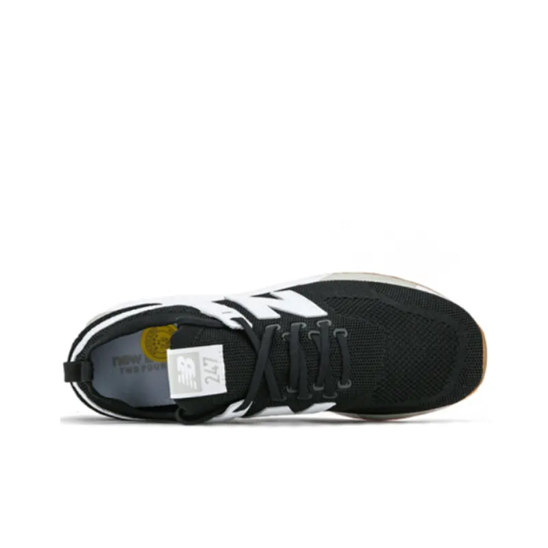 New Balance 247 Series 2E Wide Black White-2