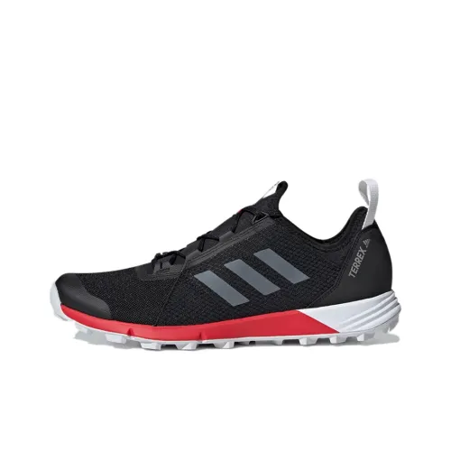 Adidas Terrex Speed Running Shoes Men Low-Top Black/Grey/White/Red