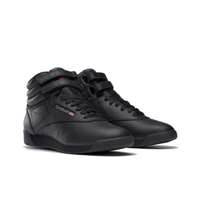 Reebok Freestyle Hi Triple Black Women's-2