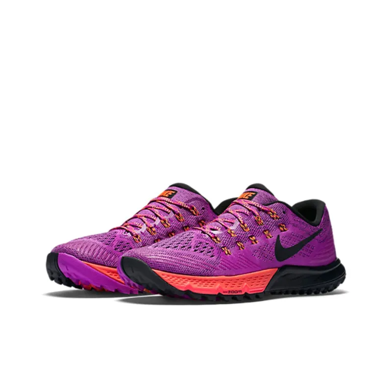 Nike Air Zoom Terra Kiger 3 Cushioned Slip-Resistant Low-Top Running Shoes Women's Pink Purple-2
