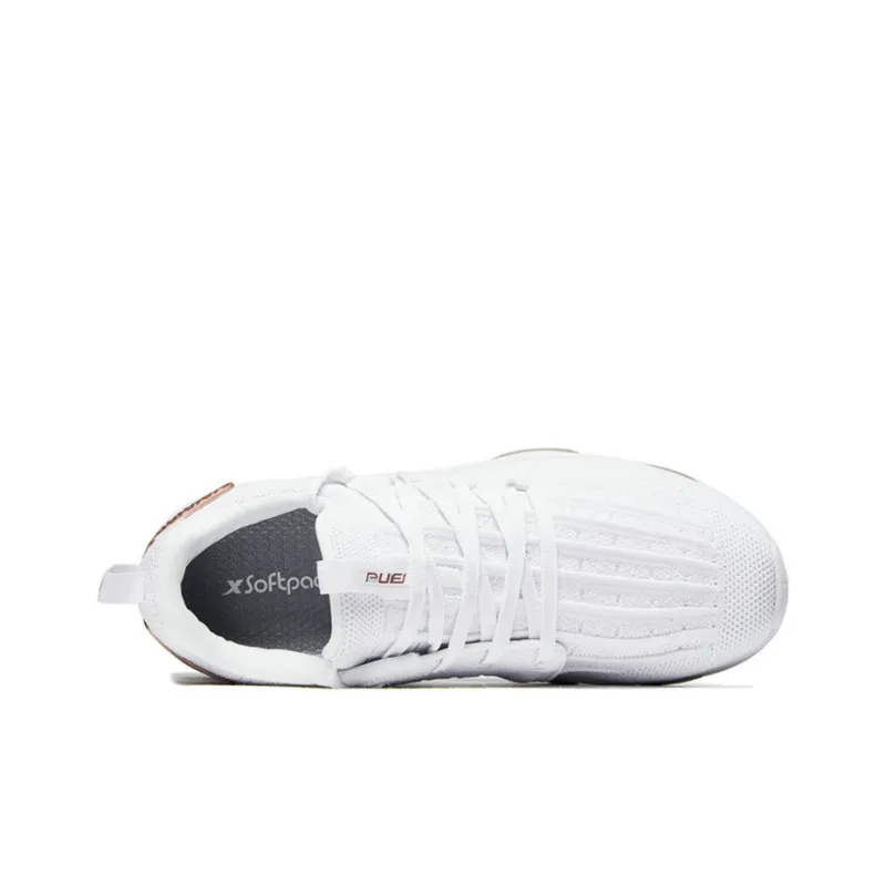 XTEP Cushioning, Wear Resistant Low Top Running Shoes Women's White Gold-2