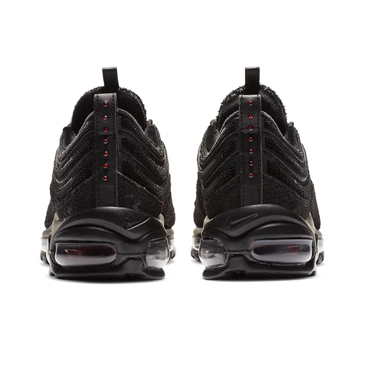 Nike Air Max 97 Sequin Black Red Women's-4