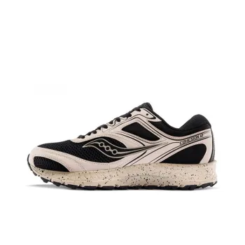 Saucony Cohesion 12 Anti-Slip And Wear-Resistant Lightweight Low-Top Running Shoes Men's Khaki Black