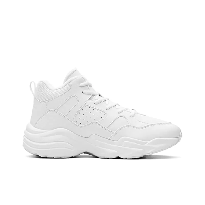 Anta Cushioning Warm Mid-Top Running Shoes Men's Pure White-1