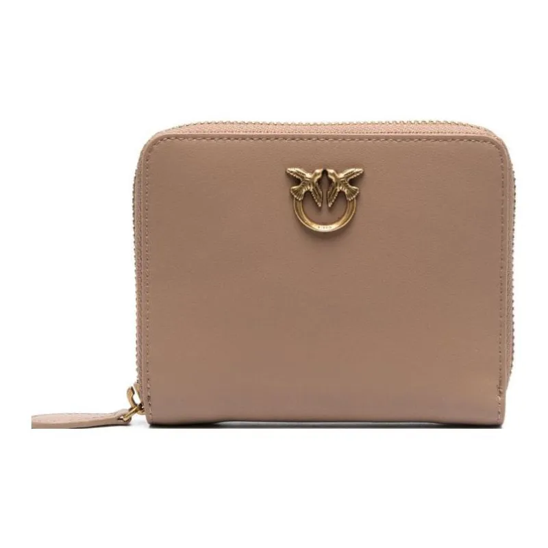PINKO Leather Wallet Regular Women's Beige-0