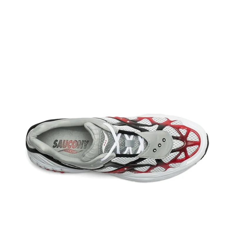 saucony Grid Web White Grey Red-3