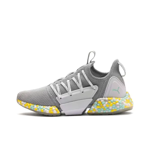 PUMA Hybrid Rocket Runner Running Shoes Women's Low-Top Gray Yellow