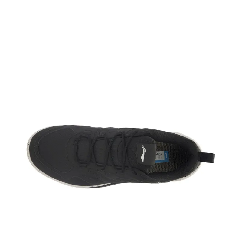 LiNing Speed Lite Cushioning Low-Top Running Shoes Unisex Black White-2