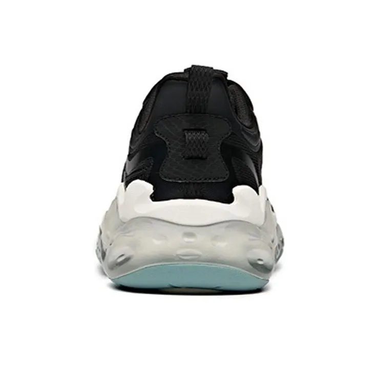 Anta Cushioning Breathable Coverage Support Balance Lightweight Low-Top Running Shoes Men's Black-4