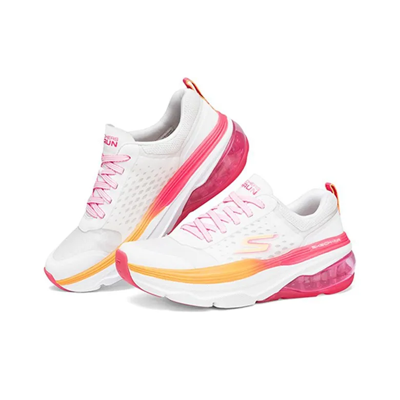 Skechers Max Cushioning Air Sneakers Pink/White Women's-2